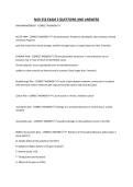 NUR 356 EXAM 2 QUESTIONS AND ANSWERS