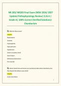 NR 283&sol; NR283 Final Exam &lpar;NEW 2026&sol; 2027 Update&rpar; Pathophysiology Review&vert; Q & A &vert; Grade A&vert; 100&percnt; Correct &lpar;Verified Solutions&rpar;-Chamberlain