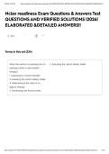 Nclex readiness Exam Questions & Answers Test QUESTIONS AND VERIFIED SOLUTIONS &vert;2026&vert; ELABORATED &DETAILED ANSWERS&excl;&excl;
