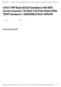ANCC FNP Board EXAM Questions with 100&percnt; Correct Answers &vert; Verified &vert;&vert; ACTUAL EXAM 2026 TEST&excl;&excl; Graded A&plus; &vert; 2025&vert;2026 EXAM UPDATE
