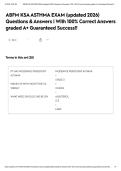ABFM KSA ASTHMA EXAM &lpar;updated 2026&rpar; Questions & Answers &vert; With 100&percnt; Correct Answers graded A&plus; Guaranteed Success&excl;&excl;