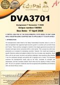 DVA3701 Assignment 7 &lpar;COMPLETE ANSWERS&rpar; Semester 1 2026 - DUE 17 April 2026