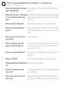 POE Pre-Engineering Robotics Certification &sol; Fundamentals Guide &sol; Score 100&percnt; &sol; 2025-2026 Update