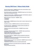 Nursing 2200 Exam 1 Mizzou Study Guide