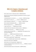 BIO 121 Chapter 3 Questions and Complete Solutions 