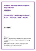 Brunner & Suddarth Medical-Surgical Nursing 16th Edition Test Bank &vert; 1400&plus; NCLEX Med-Surg Exam Prep Questions