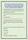 FLORIDA DENTAL LAW AND RULES EXAM LATEST 2026-2027  ACTUAL EXAM WITH COMPLETE QUESTIONS AND CORRECT  DETAILED ANSWERS &lpar;100&percnt; VERIFIED ANSWERS&rpar; &vert;ALREADY  GRADED A&plus;&vert; &vert;&vert;PROFESSOR VERIFIED&vert;&vert; &vert;&vert;BRANDNEW&excl;&excl;&excl;&vert;&vert;