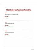 LA Steam Engineer Exam Questions and Answers Latest