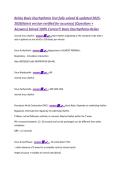 Relias Basic Dysrhythmia Test fully solved & updated 2025 2026&lpar;latest version verified for accuracy&rpar; &lpar;Questions &plus;  Answers&rpar; Solved 100&percnt; Correct&excl;&excl; Basic Dysrhythmia-Relias  normal sinus rhythm - answer☑️️&period;&period;&period;heart rhythm originating in the sinoatrial node w