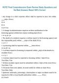 RCFE Final Comprehensive Exam Review &ndash; Study Questions with Verified Answers Rated 100&percnt; Correct Complete Study Material