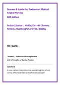 Brunner & Suddarth Medical-Surgical Nursing Test Bank 16th Edition &vert; 1400&plus; NCLEX Med Surg Exam Prep Questions PDF