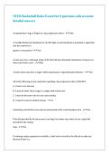 NFHS Basketball Rules Exam Part I questions with accurate detailed answers