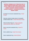 MATERIAL PHARMACOLOGY PRINCIPLES NUR 210  EXAM 1&vert;&vert;VERIFIED EXAM&excl;&excl;&vert;&vert; MOST RECENT EXAM  ACTUAL COMPLETE REAL EXAM QUESTIONS AND  CORRECT ANSWERS &lpar;VERIFIED ANSWERS&rpar;  ALREADY GRADED A&plus; &vert; GUARANTEED SUCCESS&excl;&excl;  NEWEST EXAM&excl;&excl;&excl; 