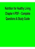 Nutrition for Healthy Living Chapter 4 PDF &ndash; Complete Questions & Study Guide