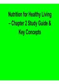 Nutrition for Healthy Living &ndash; Chapter 2 Study Guide & Key Concepts &lpar;1&rpar;