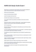 NURS 615 Study Guide Exam I&period; Questions and Answers 2026