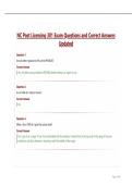 NC Post Licensing 301 Exam Questions and Correct Answers Updated