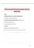 NC Post Licensing 301 Practice Exam Questions and Correct Answers Latest&period;