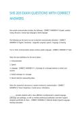 SHS 205 EXAM QUESTIONS WITH CORRECT ANSWERS