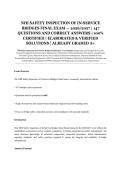 NHI Safety Inspection of In-Service Bridges Final Exam &ndash; 2026&sol;2027 Academic Year &ndash; 147 Questions with Correct Answers and Elaborated & Verified Solutions