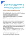 PRN1409 PRN 1409 Client-Centered Care III Final Exam Review 2026&sol;2027 Actual Exam &vert; Rasmussen University School of Nursing &vert; Pass Guaranteed - A&plus; Graded
