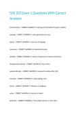 SHS 205 Exam 1 Questions With Correct Answers