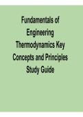 Fundamentals of Engineering Thermodynamics &ndash; Key Concepts and Principles Study Guide