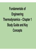 Fundamentals of Engineering Thermodynamics &ndash; Chapter 1 Study Guide and Key Concepts