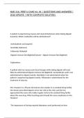 NUR 316- PREP U CHAP 44&comma; 46 &vert; QUESTIONS AND ANSWERS &vert; 2026 UPDATE &vert; WITH COMPLETE SOLUTION&period;