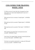 CSX CONDUCTOR TRAINING  WEEK 1 TEST  QUESTIONS AND ANSWERS 2026
