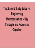 Test Bank & Study Guide for Engineering Thermodynamics &ndash; Key Concepts and Processes