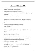 RCO FINAL EXAM QUESTIONS AND ANSWERS 2026