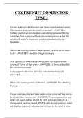 CSX FREIGHT CONDUCTOR  TEST 2  QUESTIONS AND ANSWERS 2026
