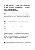 EXAM 2 FINAL NSG 432 2026 ACTUAL EXAM SCRIPT TESTED QUESTIONS WITH COMPLETE SOLUTIONS GRADED A&plus;