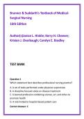 Brunner & Suddarth 16th Edition Test Bank &vert; Medical Surgical Nursing Exam Prep &vert; NCLEX Med-Surg Practice Questions
