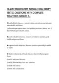 EXAM 2 NSG223 2026 ACTUAL EXAM SCRIPT TESTED QUESTIONS WITH COMPLETE SOLUTIONS GRADED A&plus;
