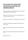 EXAM 2 NSG223 2026 CERTIFICATION EVALUATION EXAM QUESTIONS AND ANSWERS MASTER FILE