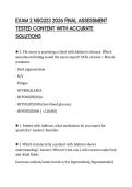 EXAM 2 NSG223 2026 FINAL ASSESSMENT TESTED CONTENT WITH ACCURATE SOLUTIONS
