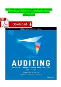 TEST BANK Auditing&colon; A Practical Approach with Data Analytics 2nd Edition by Laura Davis Wiley&comma; Johnson and Moroney All Chapters 1-16