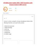 ATI NGN &lpar;Latest Update 2026 &vert; 2027&rpar; Questions with Answers Grade A 100&percnt; Correct&period;