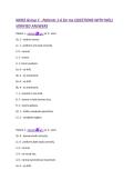 NIHSS Group C - Patients 1-6 for me QUESTIONS WITH WELL  VERIFIED ANSWERS  Patient 1 - answer☑️️&period;&period;1a&period; 0 - alert&period;  1b&period; 2 - neither correct&period;  1c&period; 1 - preforms one task correctly&period;  2&period; 0 - normal&period;  3&period; 2 - severe&period;  4&period; 1- minor paralysis&period;  5a&period; 0 - no drift&period;  5b