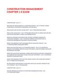 CONSTRUCTION MANAGEMENT CHAPTER 1