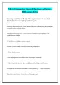 PCB 3233 Immunology Chapter 1 Questions And Answers - 100&percnt; Correct Review
