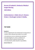 Brunner & Suddarth Medical-Surgical Nursing Test Bank 16th Edition &vert; 1400&plus; NCLEX Med-Surg Exam Prep Questions PDF