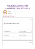 BMW MEMBER ASE STUDY GUIDE QUESTIONS AND ANSWERS WITH COMPLETE SOLUTION &vert; 2026&sol;27 UPDATE
