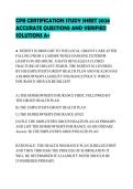 CPB CERTIFICATION STUDY SHEET 2026 ACCURATE QUESTIONS AND VERIFIED SOLUTIONS A&plus;