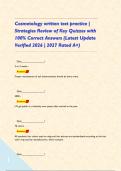 Cosmetology written test practice &vert; Strategies Review of Key Quizzes with 100&percnt; Correct Answers &lpar;Latest Update Verified 2026 &vert; 2027 Rated A&plus;&rpar;     