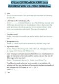 CPL250 CERTIFICATION SCRIPT 2026 QUESTIONS WITH SOLUTIONS GRADED A&plus;