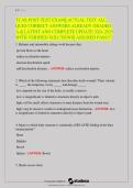 TCAR POST-TEST EXAM ACTUAL TEST ALL QUESTIONS CORRECT ANSWERS ALREADY GREADED A&plus; LATEST AND COMPLETE UPDATE ASSURED PASS&lowbar;organized