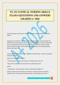 NU 311 CLINICAL NURSING SKILLS EXAM 4 QUESTIONS AND ANSWERS GRADED A&plus; 2026